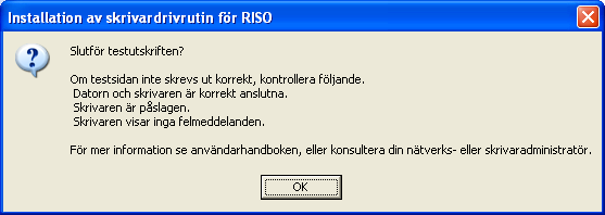 USB-anslutning Klicka på [Installera] OBS När dialogrutan [Digital signatur ej funnen] (för Windows 2000), [Bifallstest för Windows logotyp] (för Windows XP) eller [Drivrutinkälla ej funnen] (för