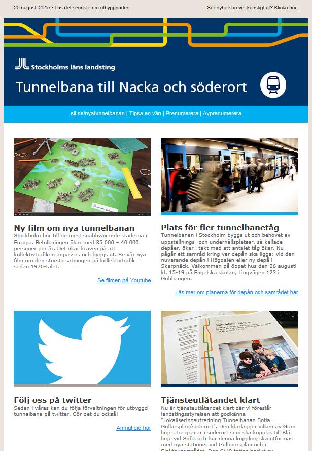 Sidan 44 Följ utbyggnaden Nyhetsbrev