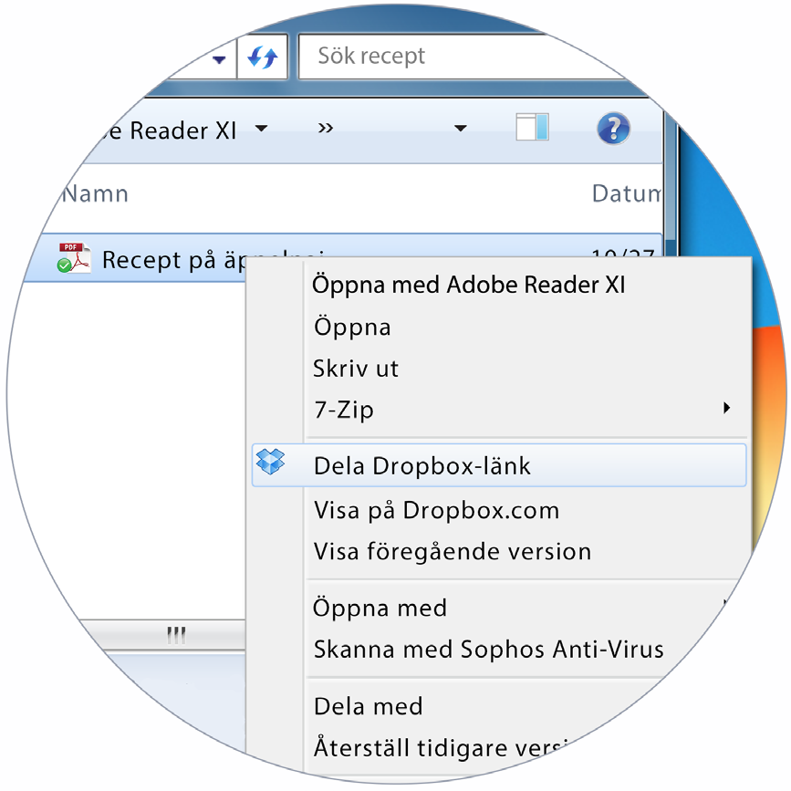 På Windows eller Mac 1. Installera Dropbox klientprogram om du inte redan har gjort det. 2.