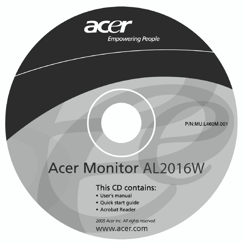 Innehåll LCD skärm Användarmanual (CD) Strömkabel DVI kabel (valfritt) Instruktioner för snabb installation VGA kabel Installationsanvisningar Montering av skärm 1.