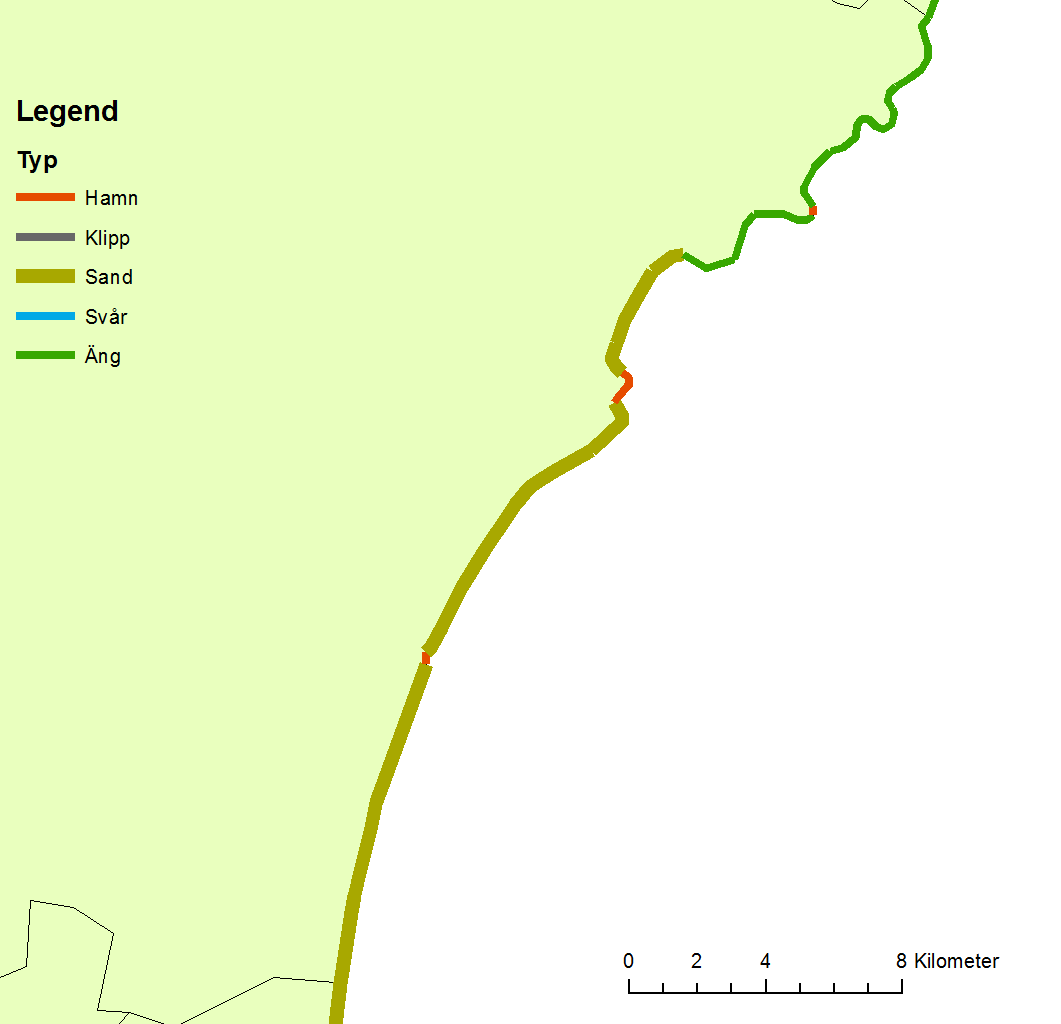 Täppet En strandsträcka på 1 000 m vid stranden Täppet i Åhus rensas årligen på cirka 2 600 ton tång (Wallin, 2014).