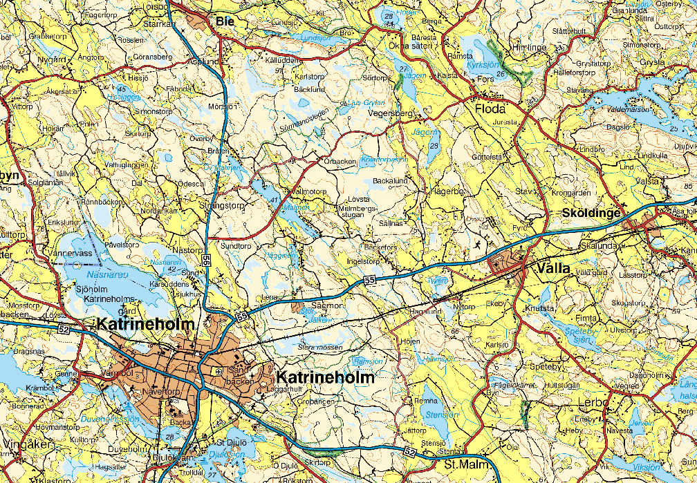 ÖVERSIKTSKARTA Fastighet: Sköldingebruk 1:4 Socken: Sköldinge Kommun: Katrineholm Län: