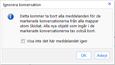 Organisera Inkorgen - Konversationer Konversationer I Outlook webb är e-posten grupperad efter konversationer. Alla mail från en viss konversation visas oavsett i vilken mapp de finns.