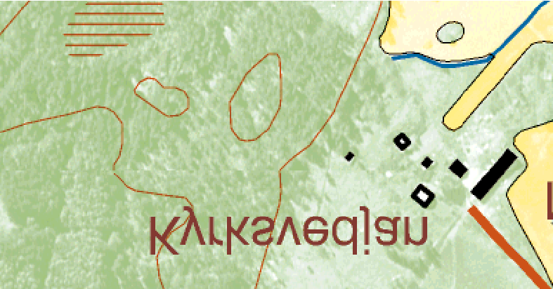 Kyrksvedjan, Nybro slinga 0 100 200 m ±