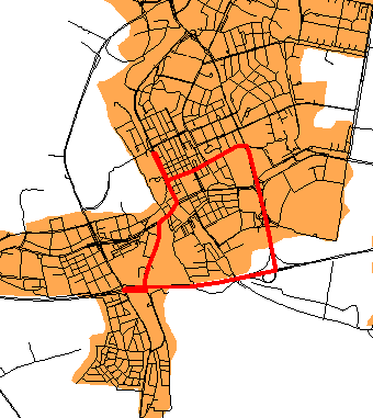 18 Figur 4-3. Alternativa körvägar i Kristianstad.
