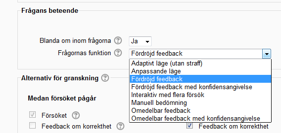 2.2 Betygsättningsmetod När det är tillåtet med upprepade försök så finns det olika sätt som du kan använda för att beräkna deltagarens vitsord eller poäng på testet.