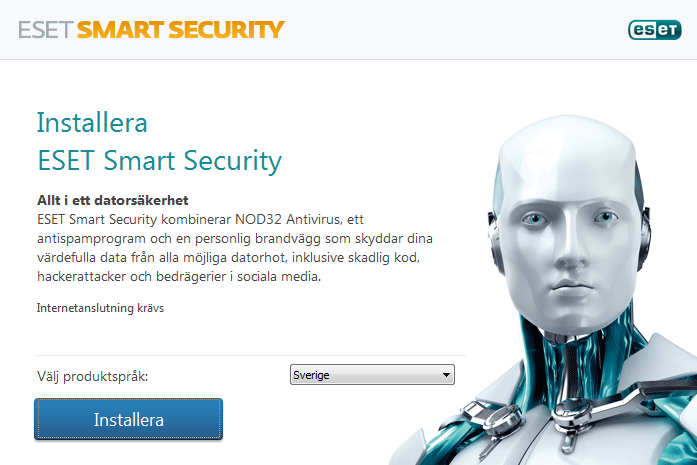 Typisk endast de viktigaste parametrarna konfigureras under installationen. Övriga parametrar är förinställda på sina rekommenderade inställningar.