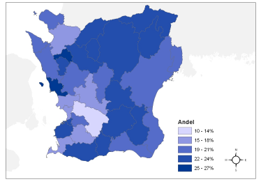 Stora skillnader inom Skåne Inom Skåne finns det betydande skillnader mellan kommunerna.