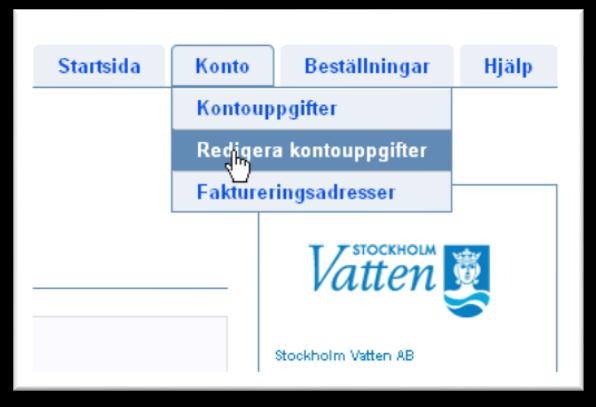 Du kommer nu till en sammanställning av dina kontouppgifter vilket innebär att konto är skapat.