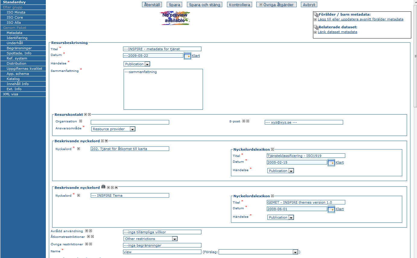 PM 1(17) Geodataportalen - Metadata