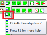 54 Klicka på T-stycket. Håll ned vänster musknapp, för ned markören till nästa T-stycke och ange dimensionsvalet till 315. Välj detalj 315 200 45 upp.