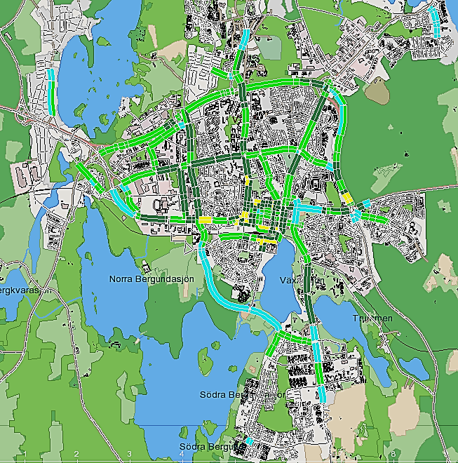 NO 2 årsmedelvärde Beräknade halter av kvävedioxid överstiger inte miljökvalitetsnormer för årsmedelvärde (40 μg/m 3 ).