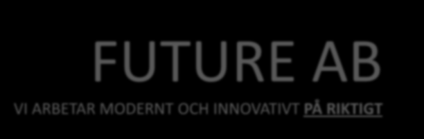 Något senare TYPISKT AB bytte namn till FUTURE AB Blev marknadsledande