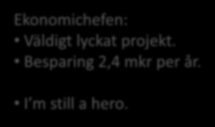 Ett år senare Ingen har klagat mer än tidigare. Alla har haft tillgång till ett skrivbord när de kommit in till kontoret.