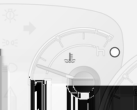 Instrument och reglage 57 Temperaturmätare motorkylvätska Visar kylvätsketemperaturen C = motorns drifttemperatur har ännu inte uppnåtts det mittre = normal drifttemperatur området H = temperaturen