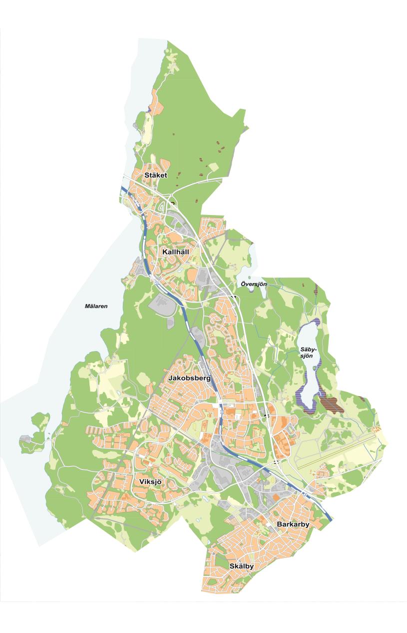 Järfälla en kort översikt 69 000 invånare Area 63 km 2 8:e minsta kommun 7:e mest tätbefolkade kommun 38 procent grönområden