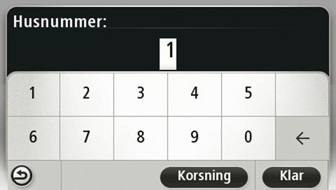 Tryck på Välj för att fortsätta eller tryck på Bakåt för att ange en annan adress.. Tips!