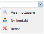 Hämta kontaktuppgifter Hämta mottagarnas mobilnummer från adressboken genom att klicka på knappen Till. Markera en eller flera mottagare eller kontaktgrupp och klicka OK.