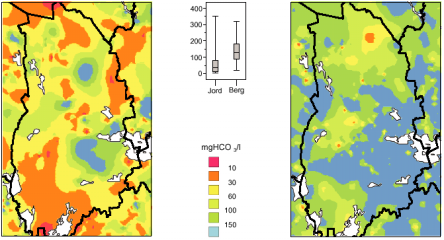 ph Hydrogeologiska data från SGUs serie Ah 20 Örebro län. Copyright Sveriges geologiska undersökning I flera brunnar, främst jordbrunnar, har vattnet metallangripande egenskaper.