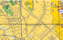 Sida 4 (6) 5 Markförhållanden Enligt Bjerkings Inventeringskarta över Uppsala varierar lermäktigheten inom aktuellt område från minst 8 meter (inom grannkvarteret Kantorn) upp till cirka 26 meter och