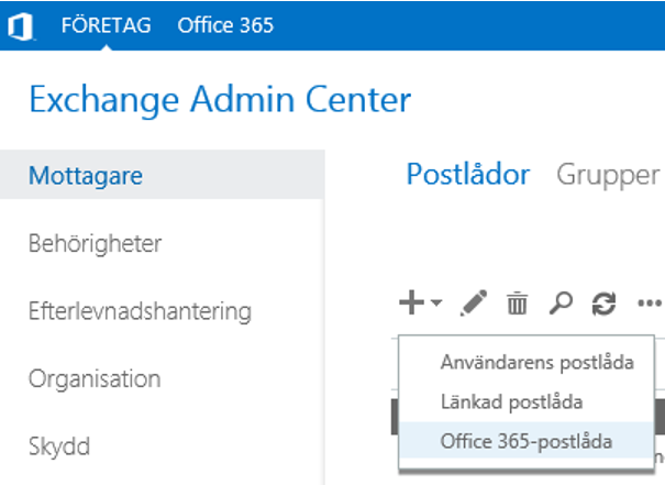 Adminguide Del 1: Skapa kontot i Exchange Del 2: Aktivera kontot i Office 365 Del 3: Anpassa kontot till ITarbetsplatsen Del 4: Installera dator i ITarbetsplatsen Del 5: ITarbertsplatsen - dator till