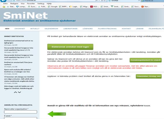 SmiNet är ett samprojekt mellan Folkhälsomyndigheten och landstingens