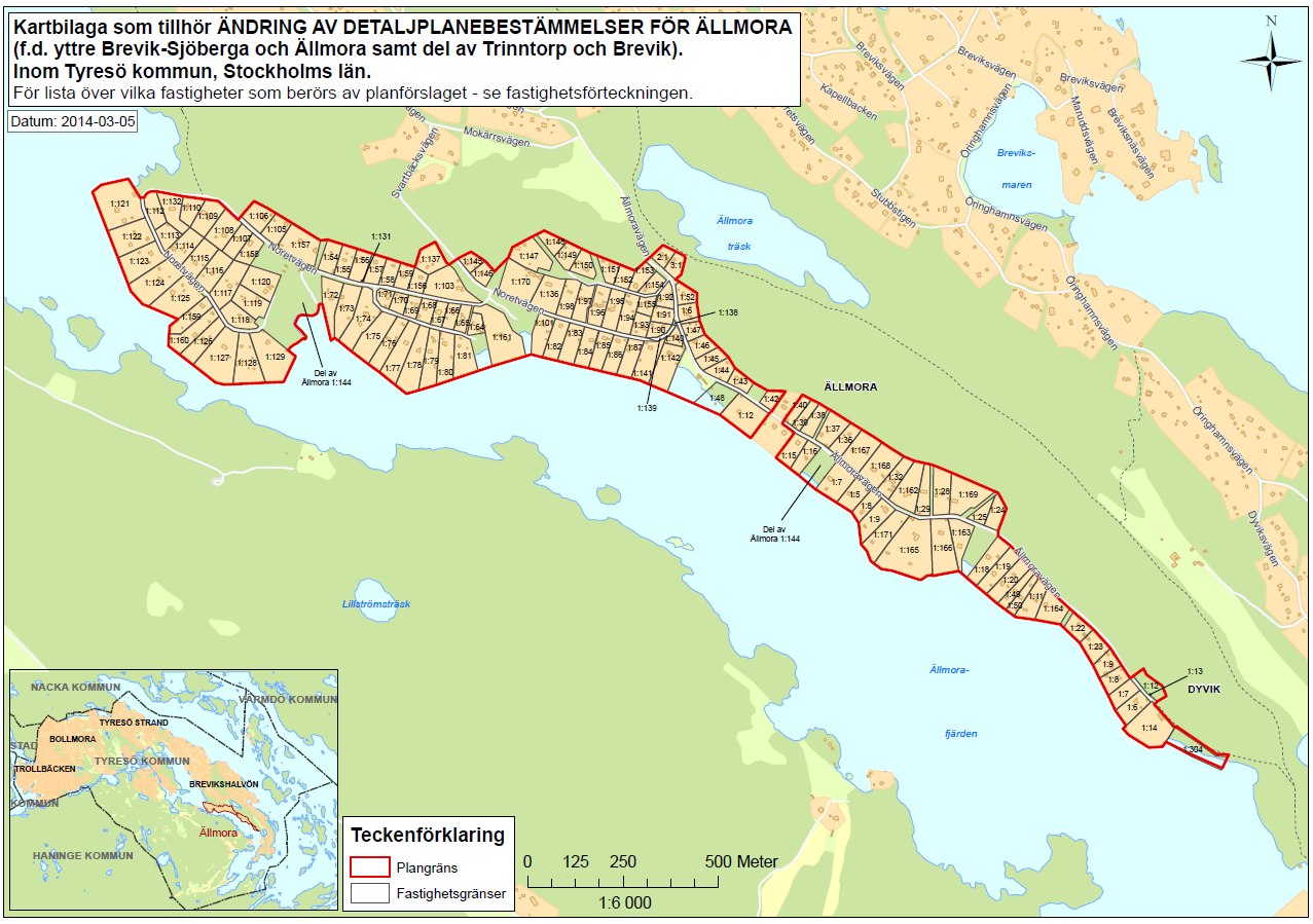Samhällsbyggnadsförvaltningen Kent Wiklund, planarkitekt Diarienummer 2011KSM0404 ÄNDRING AV DETALJPLANEBESTÄMMELSER FÖR Ällmora (f.d. yttre Brevik -Sjöberga och Ällmora samt del av Trinntorp och Brevik).