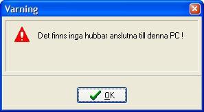 Markera den HUB i listan som skall initieras och klicka sedan på "Initiera". Följande bild kommer att visas: 4.3.