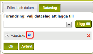 Aktivt nät kan väljas när fäst mot vägnät är aktivt. När man skapar en geometri i kartan så dyker en dialogruta upp där man kan beskriva sin förändring.