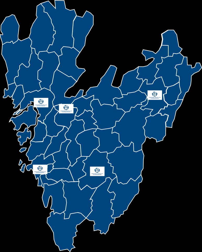 Kontor i Borås, Göteborg, Skövde, Stockholm, Trollhättan &