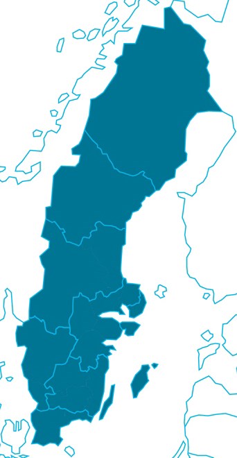 1 Regionalfonden 2014-2020 Nio program i Sverige 6 2 3 4 5 Åtta regionala strukturfondsprogram 1. Övre Norrland 2. Mellersta Norrland 3.