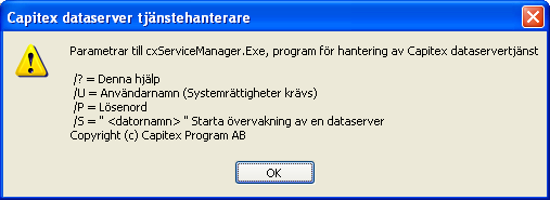 tjänsteövervakare cservicemanager.