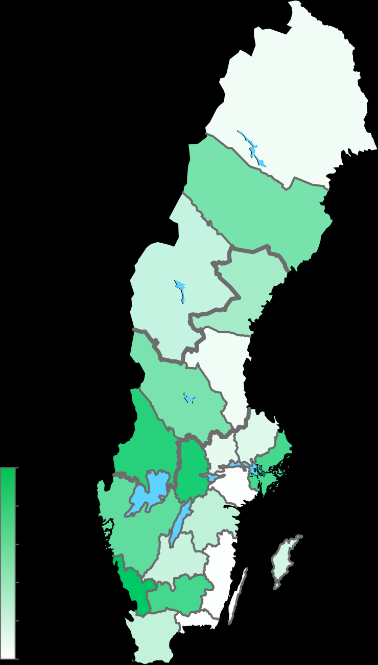 Total lågenergiarea per län