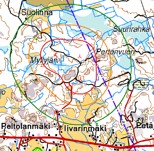 FCG SUUNNITTELU JA TEKNIIKKA OY Planbeskrivning 45 (88) nades med hjälp av ljudisoleringsvärden enligt den danska DSO1284-kalkylanvisningen och resultaten jämfördes med riktvärdena.