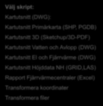 Kartutsnitt Vatten och Avlopp (DWG) Kartutsnitt El och Fjärrvärme (DWG) Kartutsnitt