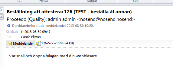 2) Beställningar att kontera/kontrollera 2.