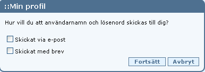 När du klickat OK, ska du skriva in ditt nya lösenord 2 gånger enligt villkoren. Du får information om villkoren för det nya lösenordet när du vill ändra ditt lösenord.