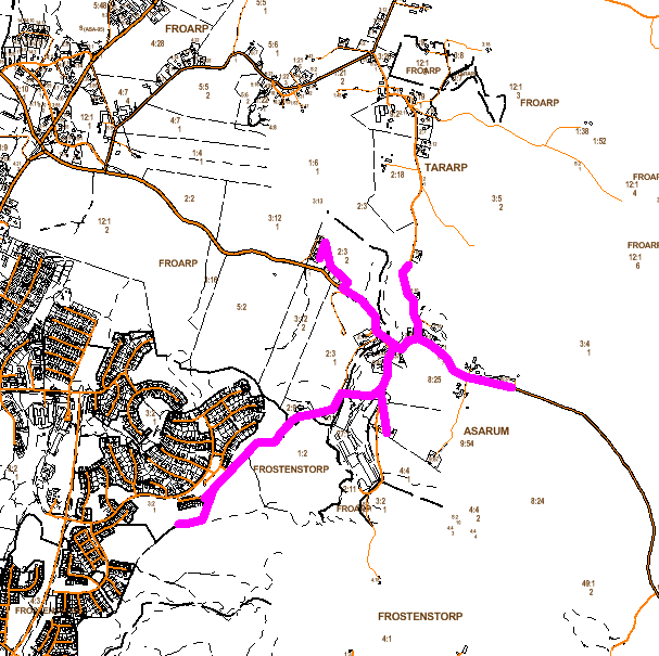 Granefors Orientering Granefors ligger öster om Asarum. Mieån är avrinningsområde. Runt 30 fastigheter ingår i området. VA-situation Vissa fastigheter inom området har allmän dricksvattenförsörjning.