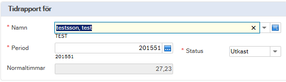 Sida 9 av 18 Registreringsbilden Klicka på Daglig tidredovisning som finns under menyknappen Tid och utlägg. En egen flik öppnas i Agresso. Förklaring fält 1 2 3 4 1.