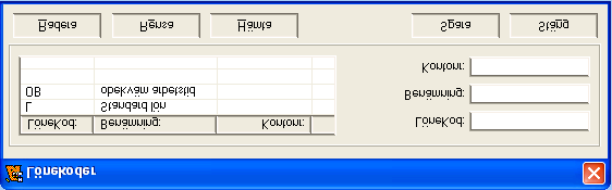 Redigera menyn LÖNEKODER Lönekod Benämning Kontonr Här anges en unik lönekod med max 2 tecken. Här anges lönekodens benämning.