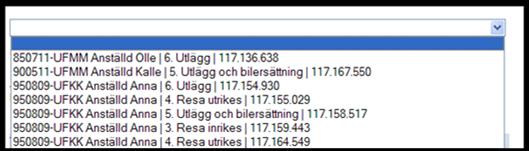 För dig som är granskare Klicka på fliken Handlägga, klicka därefter på rubriken Resor/utlägg. Ta fram ett ärende eller formulär Antal pågående ärenden visas i parentesen på fliken Handlägga.