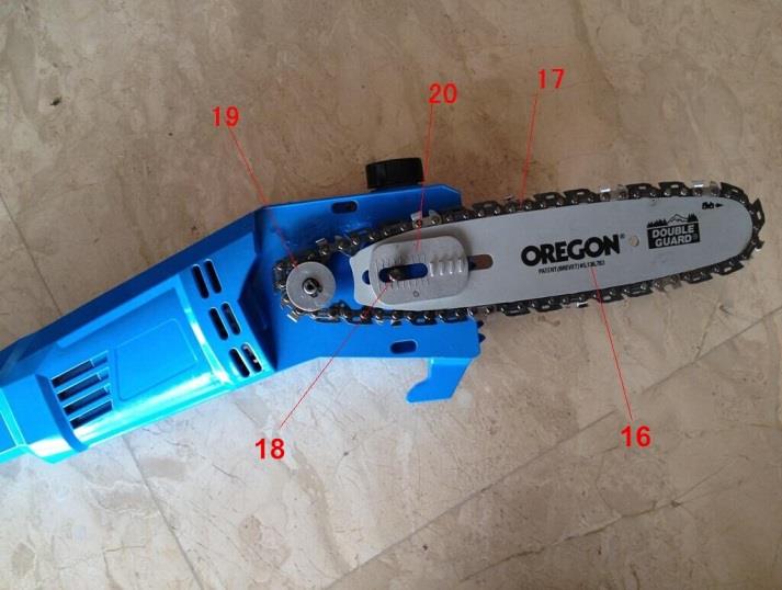 kan bortskaffas på försvarligt sätt för miljön. Fig.1 Motorn är dubbelisolerad. REDSKAPETS VIKTIGASTE DELAR Fig.2 Fig.