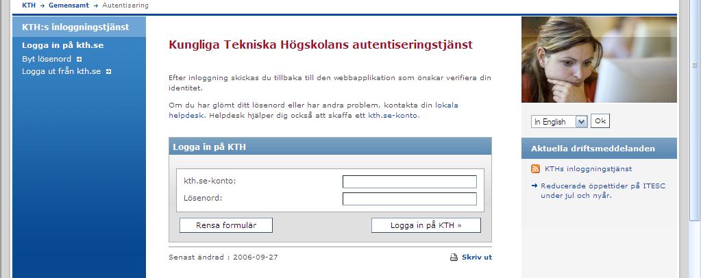 PA/KTH-RES/20101206 LATHUND FÖR GRANSKAREN Öppna din webbläsare och skriv in nedanstående webbadressen i adressfältet: https://kth.ebuilder.