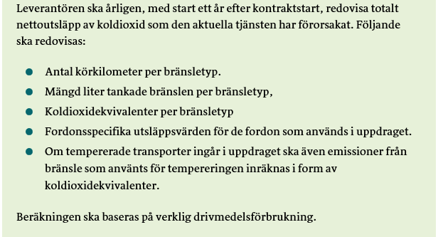 Informationskrav för minskad