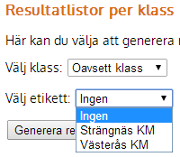 Ny skytt När en ny skytt ska registreras kommer det att finnas ett tillägg i registreringsvyn.