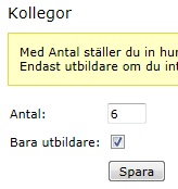 16.4.4. Paneler för utbildare Det finns ett antal paneler som inte är synliga för kursdeltagare.