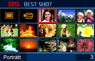 Användning av BEST SHOT Vad är BEST SHOT? BEST SHOT är en samling förinställda scenexempel, som kan användas för olika typer av inspelningsförhållanden.