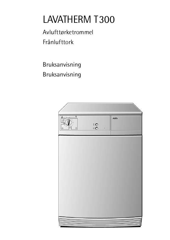 Detaljerade användarinstruktioner finns i bruksanvisningen Instruktionsbok AEG-ELECTROLUX LTHT300N Manual AEG-ELECTROLUX LTHT300N Bruksanvisning