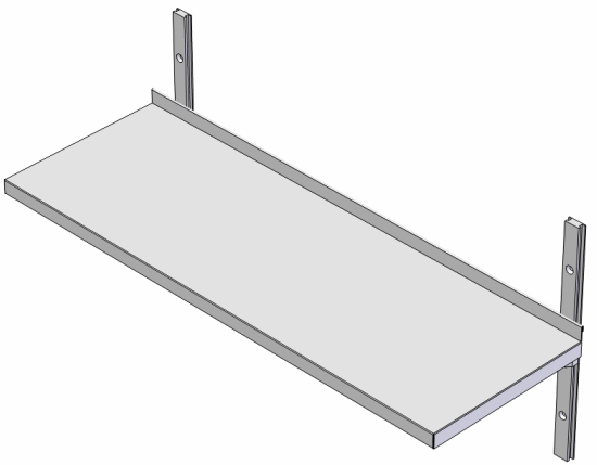 ENKEL VÄGGHYLLA INKLUSIVE SKENOR & KONSOLER Produkt Typ Längd Antal Antal Pris, djup Pris, djup Pris, djup nr [mm] skenor konsoler 300 mm 400 mm 500 mm -30-40 -50 2204- RVHE-04-400 2 2 96 103 110