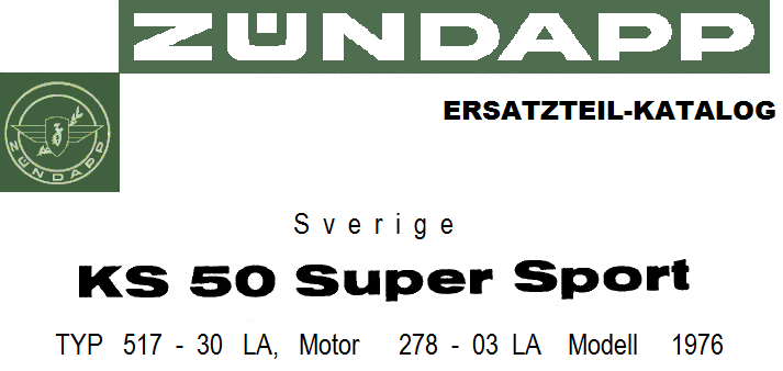 Färger: Brilliant-blå Index-Nr. 33 Svart/Racing-röd Index-Nr. 19/60 R E G I S T E R MOTOR SIDA Vevhus Höger.... 2 Vevhus Vänster... 3 Transmissionskåpa Höger Koppling.